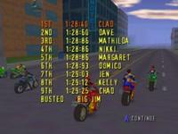 une photo d'Ã©cran de Road Rash 64 sur Nintendo 64